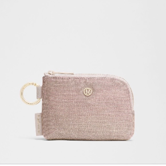 lululemon athletica Handbags - Clippable card pouch pink glitter
